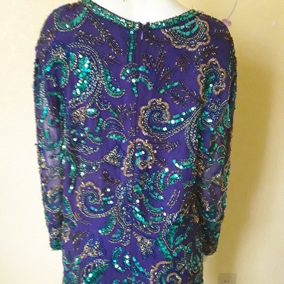 Gorgeous Beaded Top by Niteline Della Roufogali - Picture 2 of 5